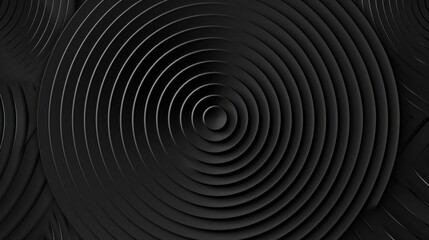 Black concentric gradient squares forming a line pattern, perfect as a background, graphic element, or poster with ample copy space