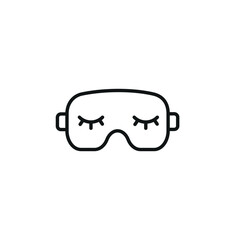 Sleep Mask icon. Simple sleep mask icon for social media, app, and web design. Vector illustration.