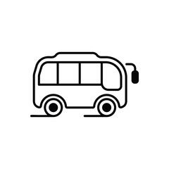 Bus icon design with white background stock illustration