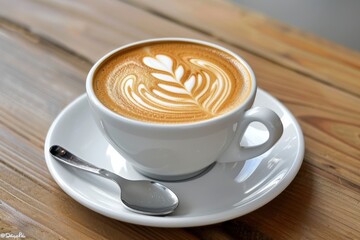 Fototapeta premium beautiful latte art served
