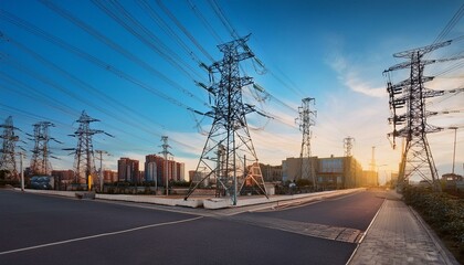 송전선과 전력 분배 시스템