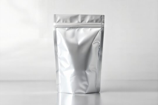  blank foil food or cosmetic doy pack pounch sachet  bag packaging with zipper 