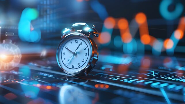 Streamlining Business Goals through Tech-savvy Time Management, Side View.