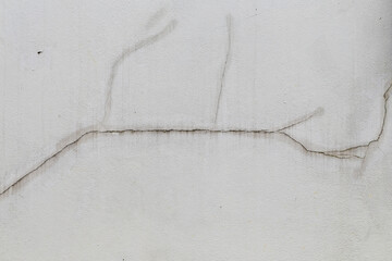 Cracked Textured white Wall Background