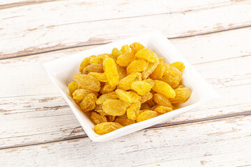 Yellow raisin - dry grape berries