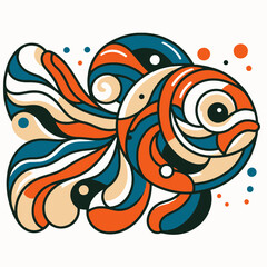 illustration of a goldfish