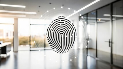 Secure Biometric Authentication Background – Modern design with secure biometric data visuals.
