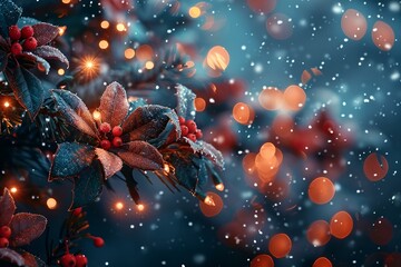 Festive Christmas HD wallpapers featuring snowflakes.