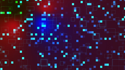 Futuristic technology abstract background with cubes