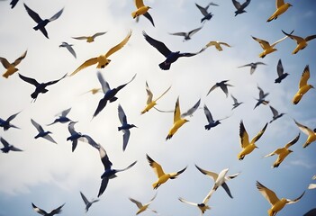 Fototapeta premium Birds in the sky 