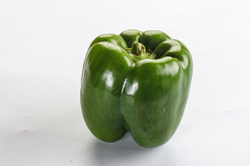 Raw green Bulgarian bell pepper