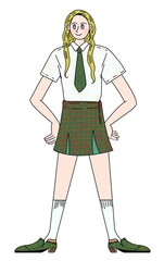 국제청소년의 날, 여학생(2)/ international youth day, female student (2)