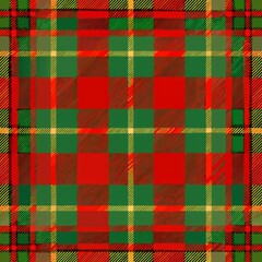 seamless pattern of tartan plaid with a vintage look, evoking nostalgia, Generative AI