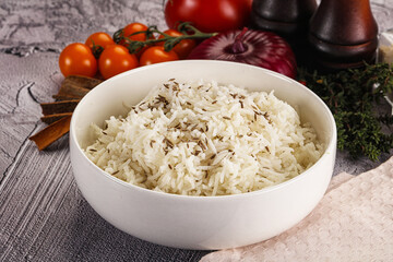 Indian cuisine jeera basmati rice
