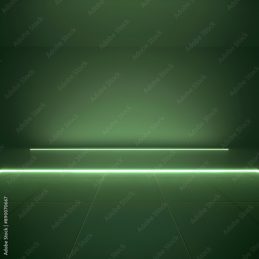Poster subtle neon green light background with smooth gradient ideal for tech product concepts