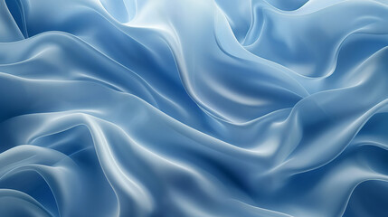 Fototapeta premium Abstract background with smooth waves in blue tones