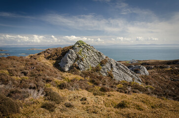 High in the hills of Islay, Scotland, United Kingdom 