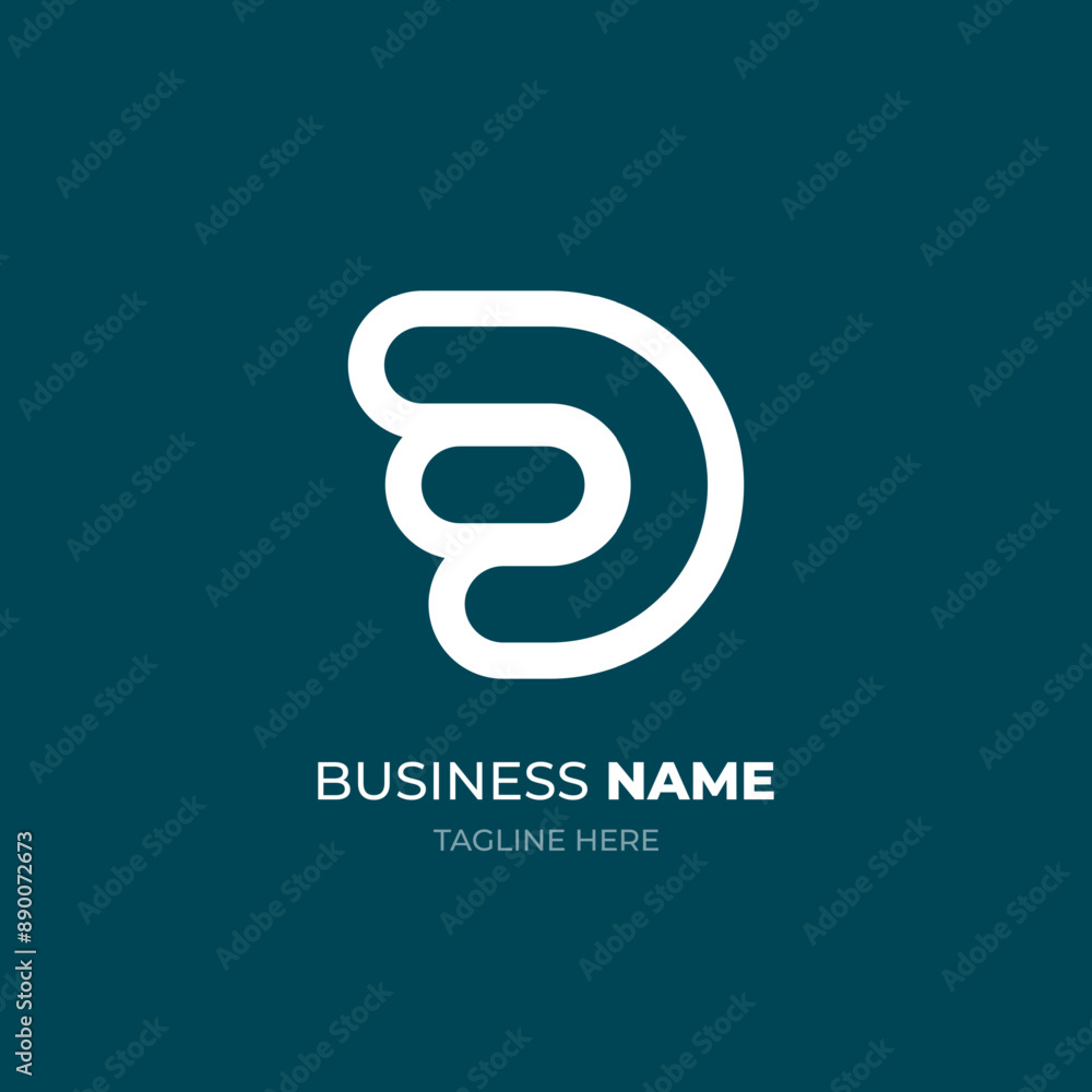 Poster logo design with color bar and merge on white point. prism logo design for digital business.