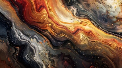 Intricate Digital Abstract with Natural Textures Abstract Background