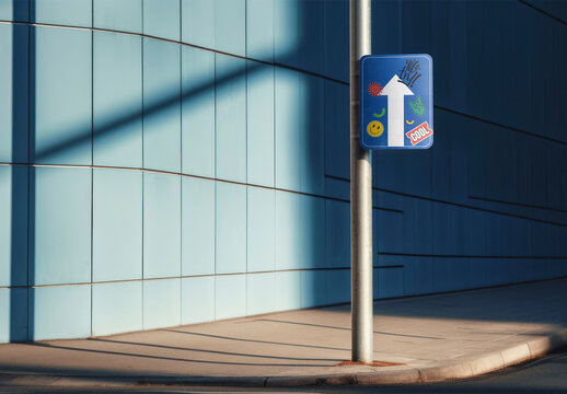 Traffic Sign Mockup With Generative AI
