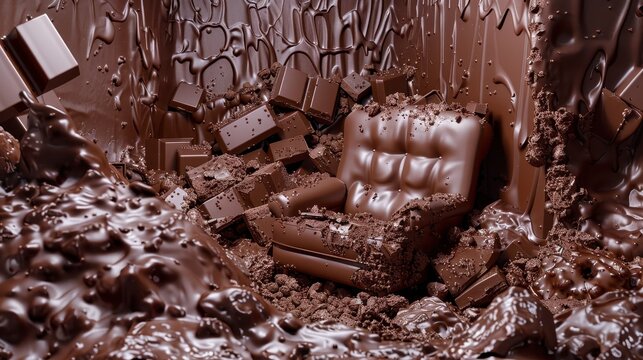Sweet Surrender: Chocolate Addict in a Fantastical Room of Edible Delights