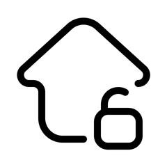 rent open icon with line style, perfect for user interface projects