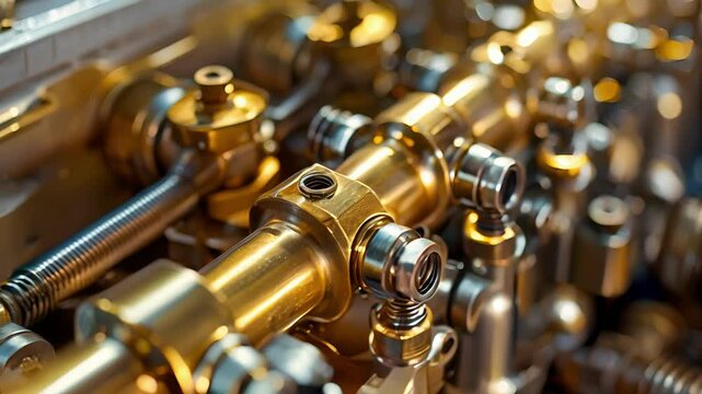 The inner workings of a fuel injector displaying the delicate and precise mechanisms responsible for controlling fuel flow.