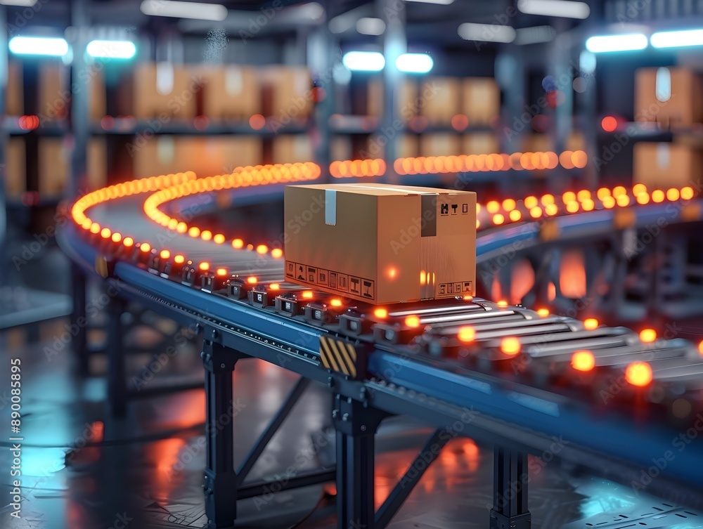 Aufkleber highly efficient automated fulfillment center for optimizing e commerce logistics
