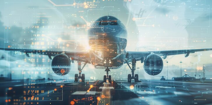 Innovative Technology in Aerospace Engineering. Futuristic aircraft design