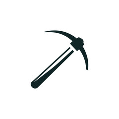 simple pickaxe hand tool logo vector illustration template design