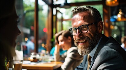 Obraz premium Experienced consultant giving strategic advice to a business owner