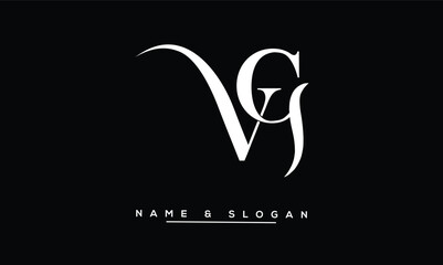 GV, VG, G, V Abstract Letters Logo Monogram