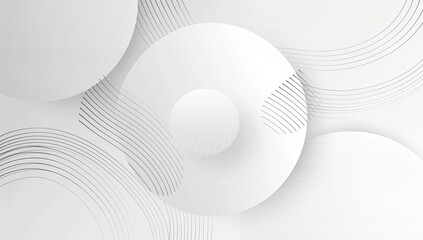 Monochrome Circle and Line Pattern