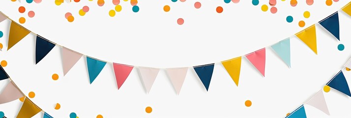 Obraz premium Colorful Party Bunting and Streamers