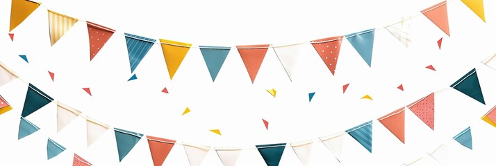 Obraz premium Colorful Party Bunting and Streamers