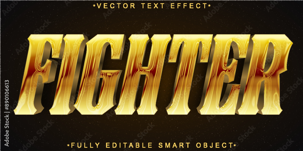 Aufkleber orange street fighter vector fully editable smart object text effect
