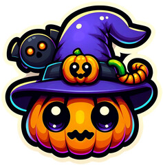 ハロウィンのカボチャ魔術師