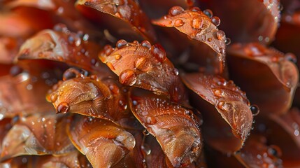 Macro photography of a pinecone