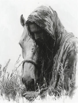 The moment with his horse.