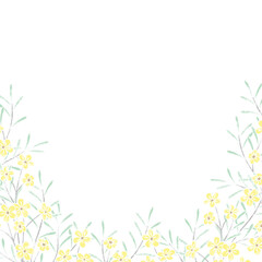 Floral water color series of frames backgrounds for wedding invitation greeting card memo notes paper page message etc