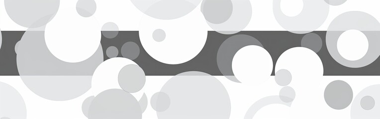 Monochrome Abstract Circle Pattern Design