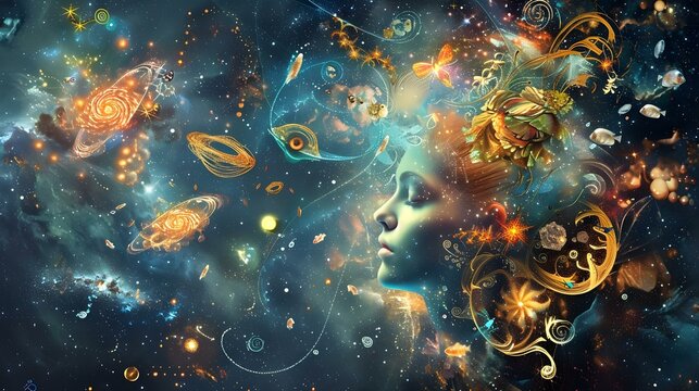 Artistic representation of the Pisces zodiac sign