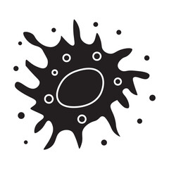 apoptosis glyph icon 