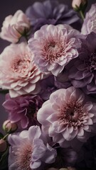 Obraz premium close up of a flower, pink flower, Purple and pink flower photos, high definition clear, background screen