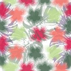 seamless pattern with flowers