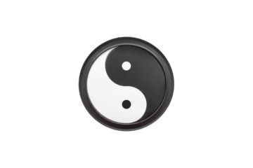 Yin Yang symbol , Religious symbol representing religious of Taoism , png file