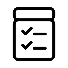 groceries list icon with line style, perfect for user interface projects
