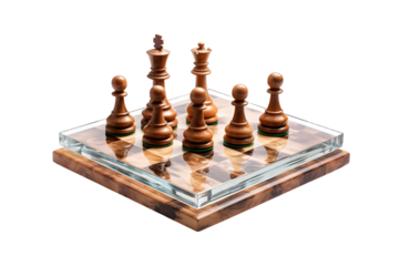 Silent Dance of Kings and Queens on White or PNG Transparent Background.