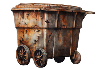 The Forgotten Vessel of Decay on White or PNG Transparent Background.