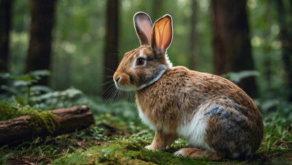 Fototapeta premium rabbit in the forest